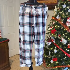 Stars Above Men's Plaid Joggers - Black, Red, White